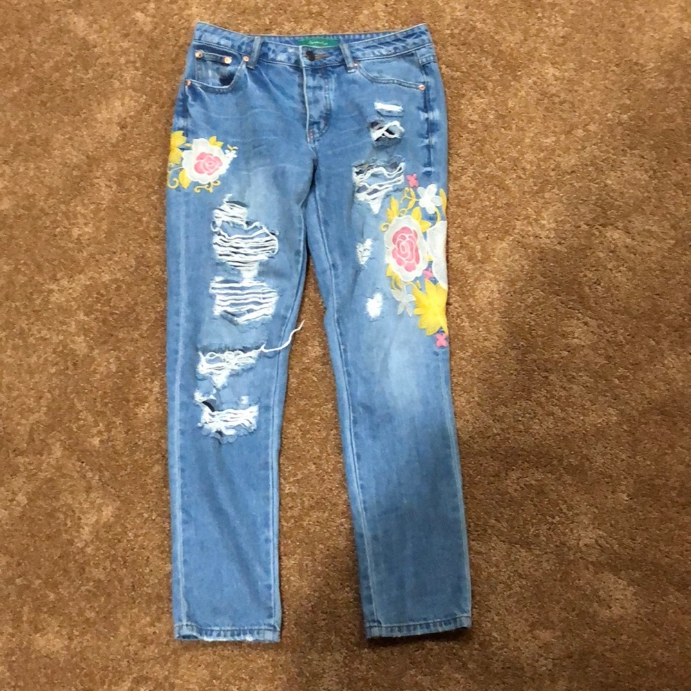 Embroidered Jeans